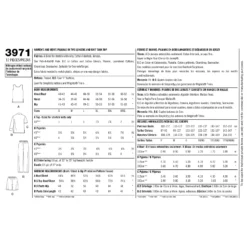 Simplicity Pattern 3971 Women's & Men's Plus Size Sleepwear -Sewing Supplies Store S3971 envelope back scaled