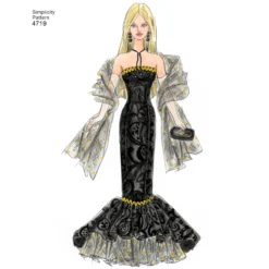 Simplicity Pattern 4719 OS Doll Clothes -Sewing Supplies Store S4719 product hires 02 scaled