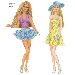 Simplicity Pattern 4719 OS Doll Clothes -Sewing Supplies Store S4719 product hires 04 scaled