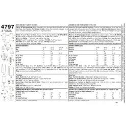 Simplicity Pattern 4797 Boy & Girl Costumes 17 Simplicity Pattern 4797 Boy & Girl Costumes -Sewing Supplies Store S4797 envelope back scaled