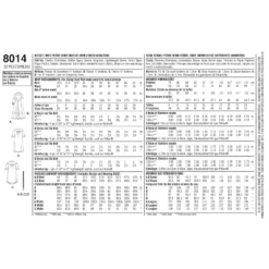 Simplicity Pattern 8014 Women's Shirt Dress -Sewing Supplies Store S8014 envelope back scaled