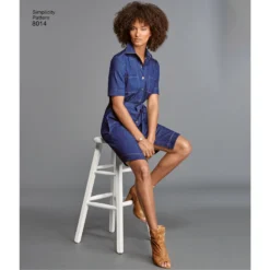 Simplicity Pattern 8014 Women's Shirt Dress -Sewing Supplies Store S8014 product hires 02 scaled