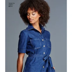 Simplicity Pattern 8014 Women's Shirt Dress -Sewing Supplies Store S8014 product hires 03 scaled