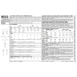 Simplicity Pattern 8023 Boys' And Men's Vest, Bow-tie, Cummerbund And Ascot -Sewing Supplies Store S8023 envelope back scaled