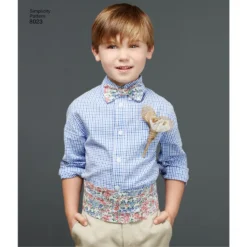 Simplicity Pattern 8023 Boys' And Men's Vest, Bow-tie, Cummerbund And Ascot -Sewing Supplies Store S8023 product hires 06 scaled