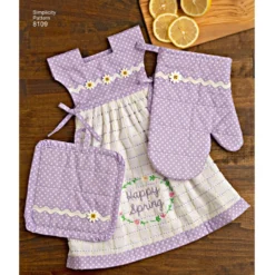 Simplicity Pattern 8109 OS Towel Dresses, Pot Holders And Oven Mitts -Sewing Supplies Store S8109 product hires 01 scaled