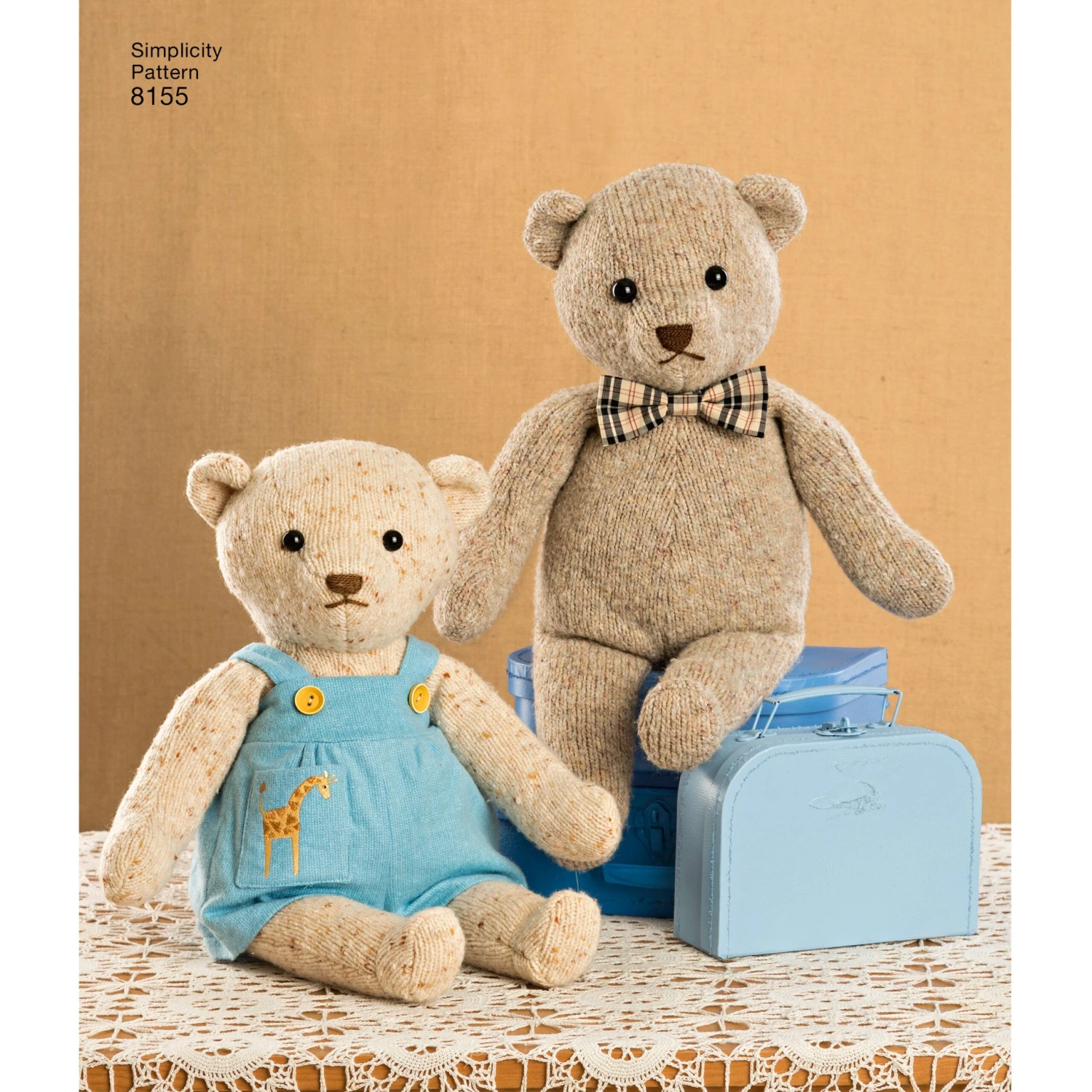 Simplicity Pattern 8155 Stuffed Bears With Clothes 2 Simplicity Pattern 8155 Stuffed Bears With Clothes - Image 2