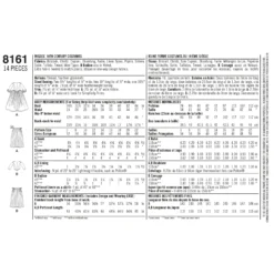 Simplicity Pattern 8161 Women's 18th Century Costumes -Sewing Supplies Store S8161 envelope back scaled