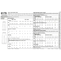Simplicity Pattern 8179 Child, Teen And Adult Lounge Pant -Sewing Supplies Store S8179 envelope back scaled