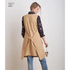 Simplicity Pattern 8230 Women's Dottie Angel Reversible Apron Dress And Tabard -Sewing Supplies Store S8230 product hires 02 scaled