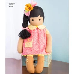 Simplicity Pattern 8402 23" Stuffed Dolls With Clothes -Sewing Supplies Store S8402 product hires 02 scaled