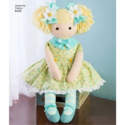 Simplicity Pattern 8402 23" Stuffed Dolls With Clothes -Sewing Supplies Store S8402 product hires 03 scaled