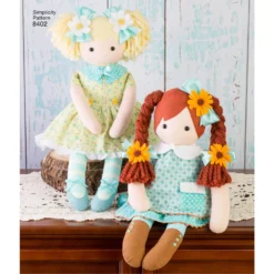 Simplicity Pattern 8402 23" Stuffed Dolls With Clothes -Sewing Supplies Store S8402 product hires 05 scaled