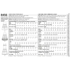 Simplicity Pattern 8456 Women’s Vintage Petticoat And Slip -Sewing Supplies Store S8456 envelope back scaled