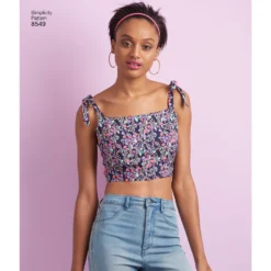 Simplicity Pattern 8549 Women’s' Bra Tops 12 Simplicity Pattern 8549 Women’s' Bra Tops -Sewing Supplies Store S8549 product hires 03 scaled