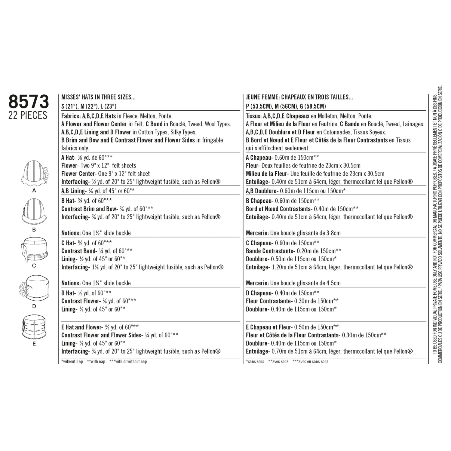 Simplicity Pattern 8573 Women’s' Flapper Hats In Three Sizes 7 Simplicity Pattern 8573 Women’s' Flapper Hats In Three Sizes - Image 7