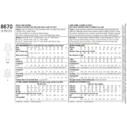 Simplicity Pattern 8670 Women’s Knit Costume 15 Simplicity Pattern 8670 Women’s Knit Costume -Sewing Supplies Store S8670 envelope back scaled