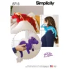 Simplicity Pattern 8715 Stuffed Dragons