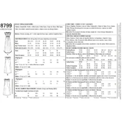 Simplicity Pattern 8799 Misses' Vintage Nightgowns 9 Simplicity Pattern 8799 Misses' Vintage Nightgowns -Sewing Supplies Store S8799 envelope back scaled