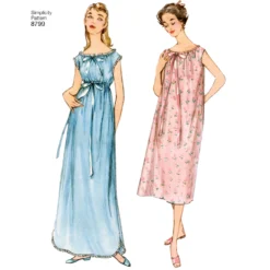 Simplicity Pattern 8799 Misses' Vintage Nightgowns 8 Simplicity Pattern 8799 Misses' Vintage Nightgowns -Sewing Supplies Store S8799 product hires 03 scaled