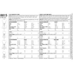 Simplicity Pattern 8815 Child's And Misses' Apron -Sewing Supplies Store S8815 envelope back scaled