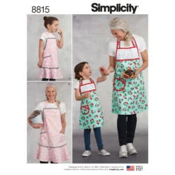 Simplicity Pattern 8815 Child's And Misses' Apron