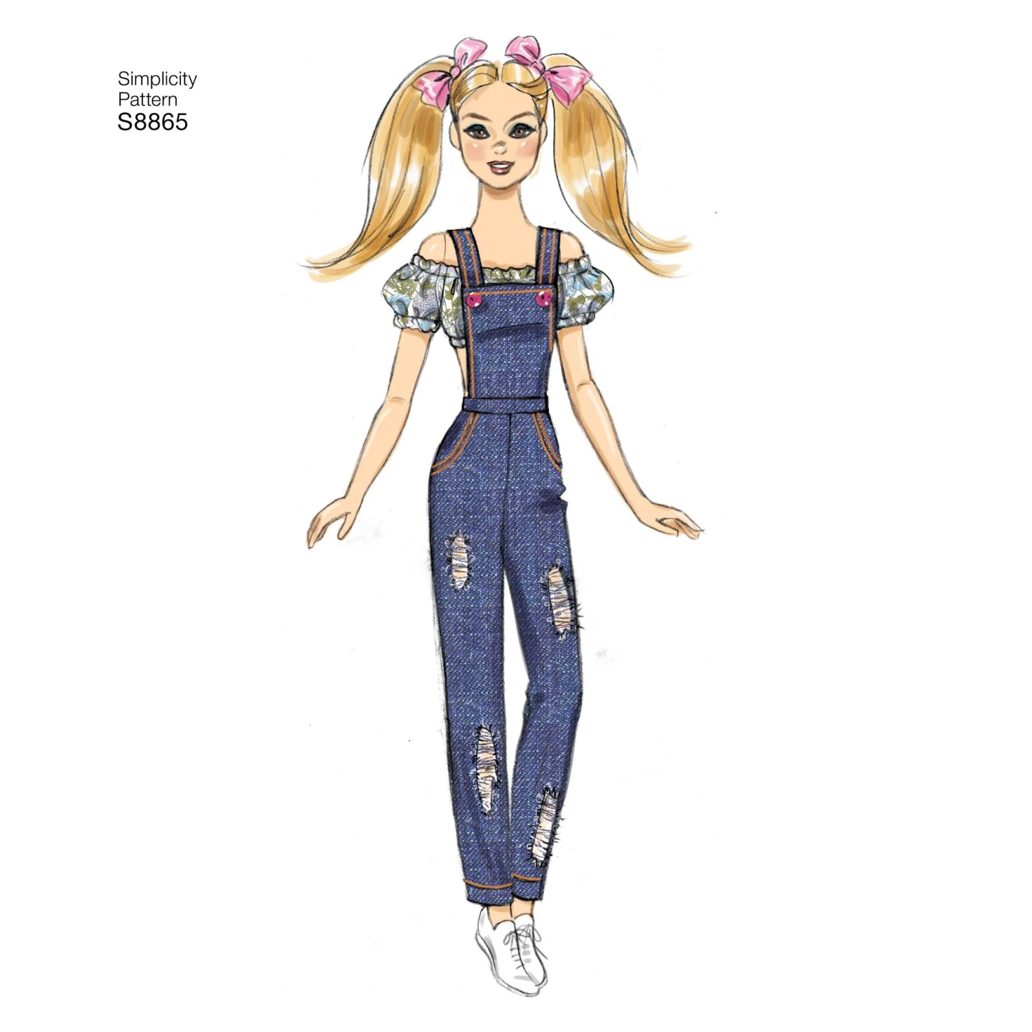 Simplicity Pattern 8865 11 1/2" Fashion Doll Clothes 2 Simplicity Pattern 8865 11 1/2" Fashion Doll Clothes - Image 2