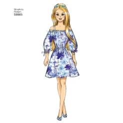 Simplicity Pattern 8865 11 1/2" Fashion Doll Clothes 7 Simplicity Pattern 8865 11 1/2" Fashion Doll Clothes -Sewing Supplies Store S8865 product hires 02 scaled