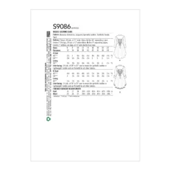 Simplicity Pattern 9086 Misses' Steampunk Costume Coats -Sewing Supplies Store S9086 envelope back scaled