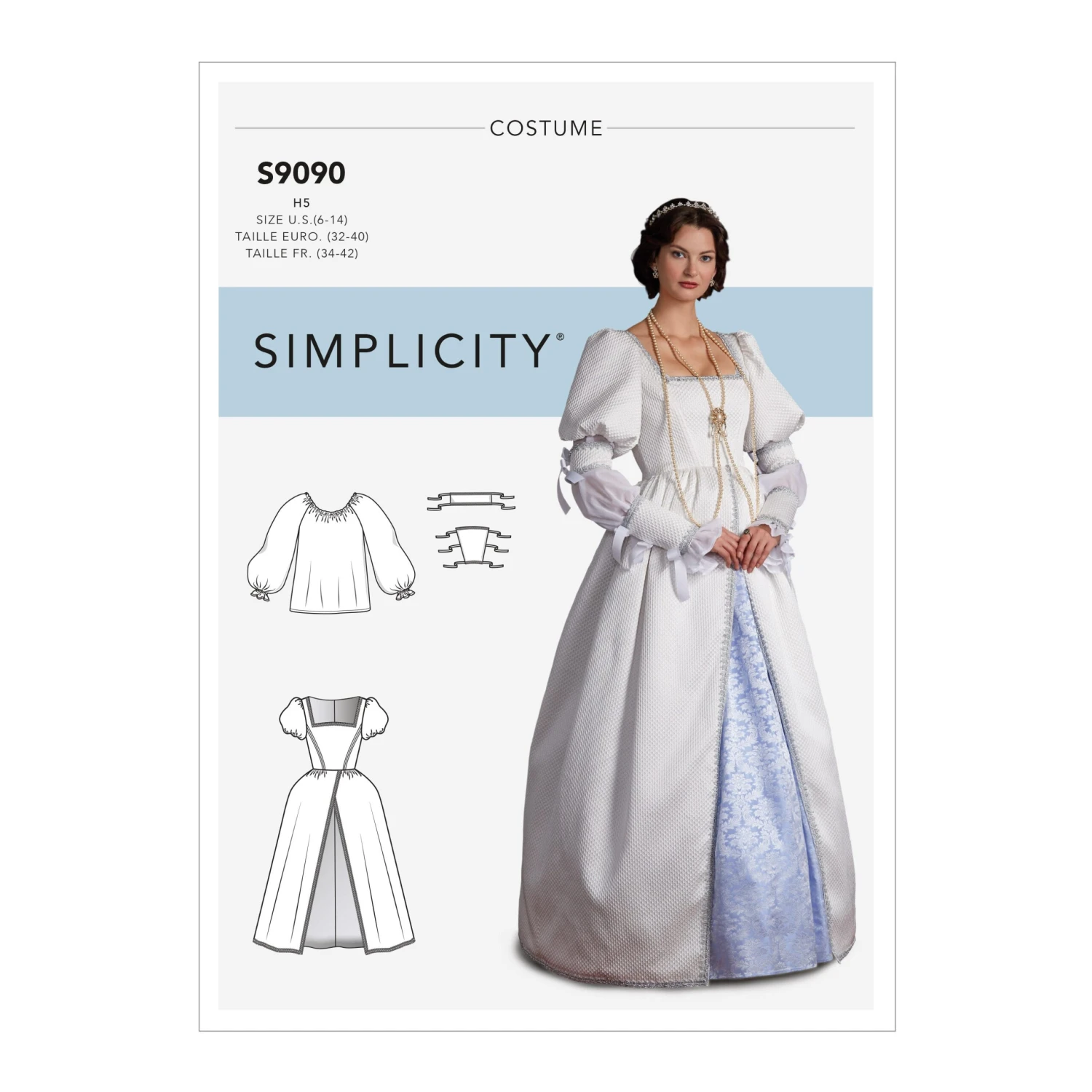 Simplicity Pattern 9090 Misses' Historical Costume 5 Simplicity Pattern 9090 Misses' Historical Costume - Image 5