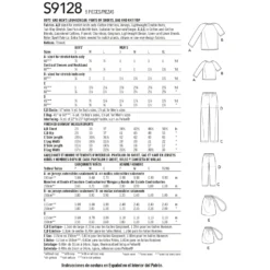 Simplicity Pattern 9128 Men's & Boys Sleepwear -Sewing Supplies Store S9128 envelope back scaled