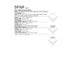 Simplicity Pattern 9169 Misses' Character Poncho Costumes 9 Simplicity Pattern 9169 Misses' Character Poncho Costumes -Sewing Supplies Store S9169 envelope back scaled