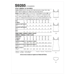 Simplicity Pattern 9284 Misses' Sweetheart-Neckline Dresses -Sewing Supplies Store S9285 envelope back scaled