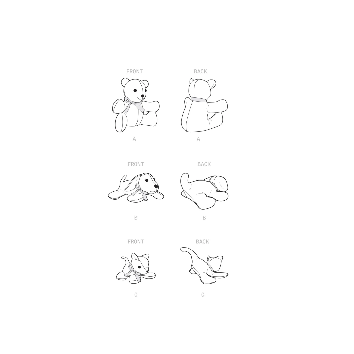 Simplicity Pattern 9360 Plush Animals 5 Simplicity Pattern 9360 Plush Animals - Image 5