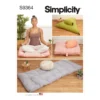 Simplicity Pattern 9364 Medtation Cushions