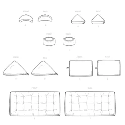 Simplicity Pattern 9364 Medtation Cushions 15 Simplicity Pattern 9364 Medtation Cushions -Sewing Supplies Store S9364 line art scaled