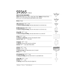 Simplicity Pattern 9365 Quilted Kitchen Accessory -Sewing Supplies Store S9365 envelope back scaled