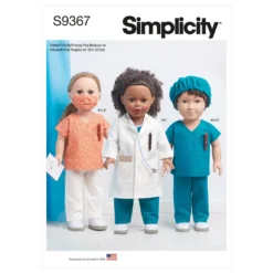 Simplicity Pattern 9367 18" Doll Clothes