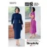 Simplicity Pattern 9370 Misses Knit Dress