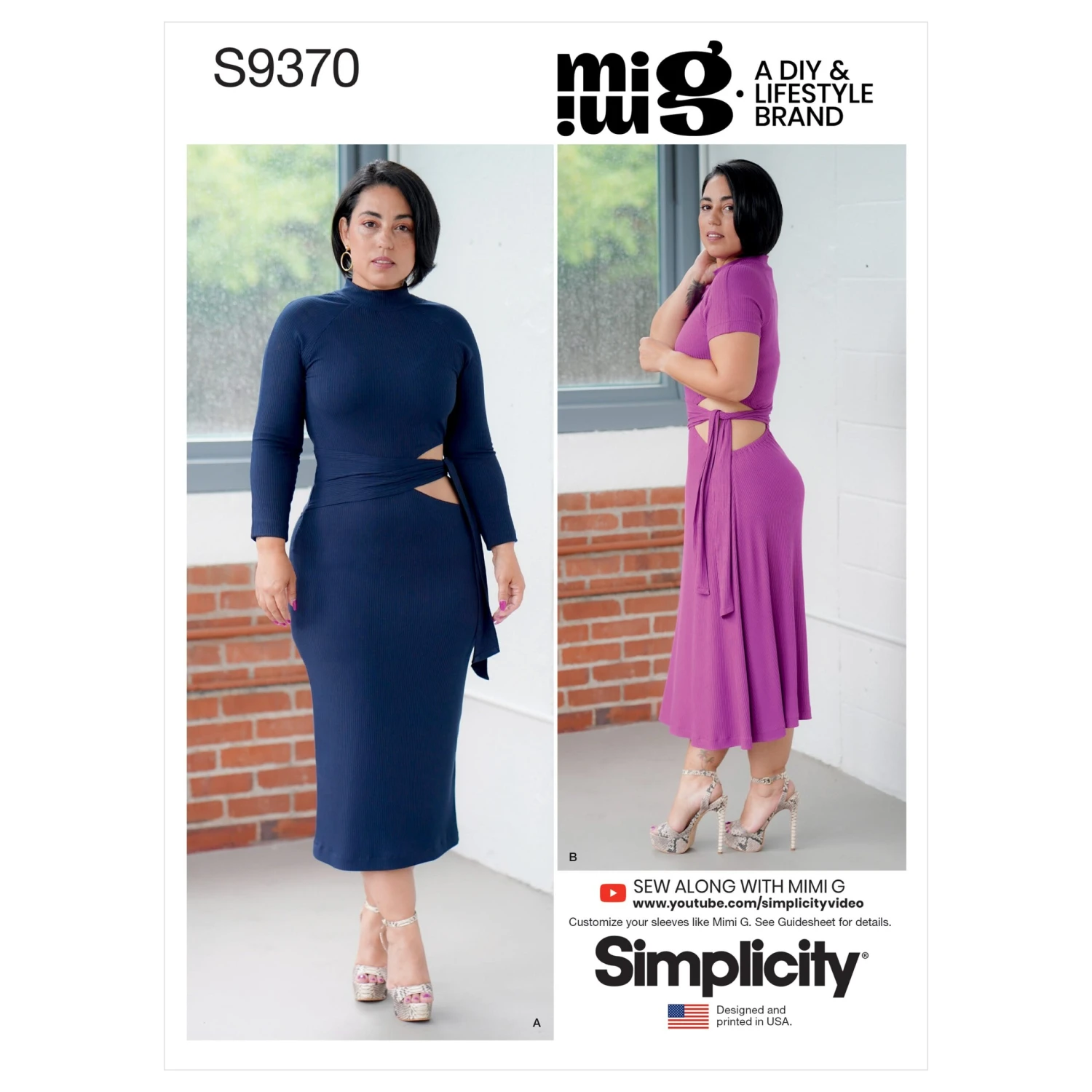 Simplicity Pattern 9370 Misses Knit Dress 1 Simplicity Pattern 9370 Misses Knit Dress