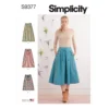 Simplicity Pattern 9377 Misses Flared Skirts