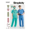 Simplicity Pattern 9387 Unisex Knit Scrubs