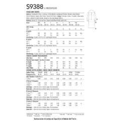 Simplicity Pattern 9388 Unisex Shirt Jackets -Sewing Supplies Store S9388 envelope back scaled