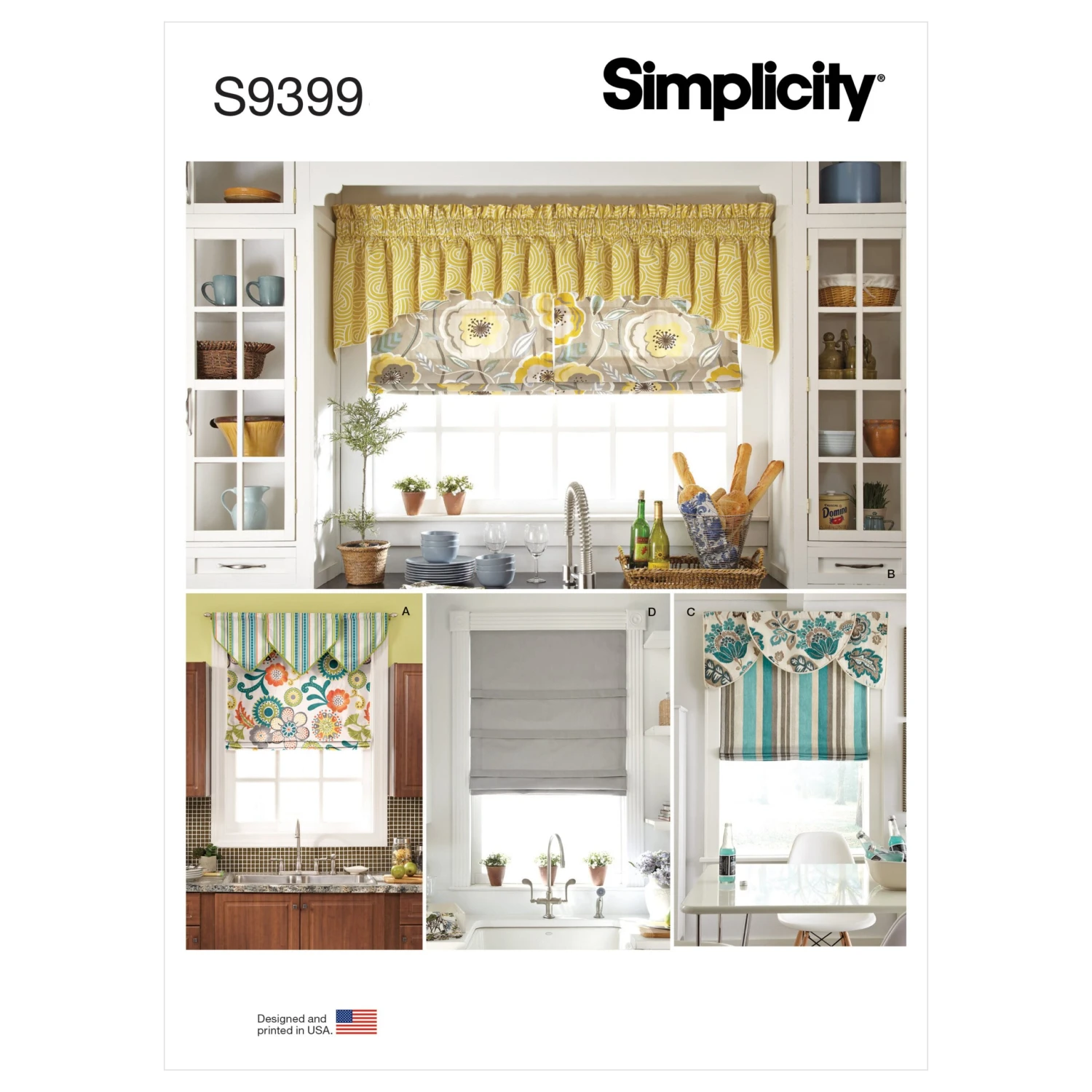 Simplicity Pattern 9399 Roman Hades & Valances 1 Simplicity Pattern 9399 Roman Hades & Valances