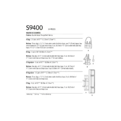 Simplicity Pattern 9400 Walker Accessories -Sewing Supplies Store S9400 envelope back scaled