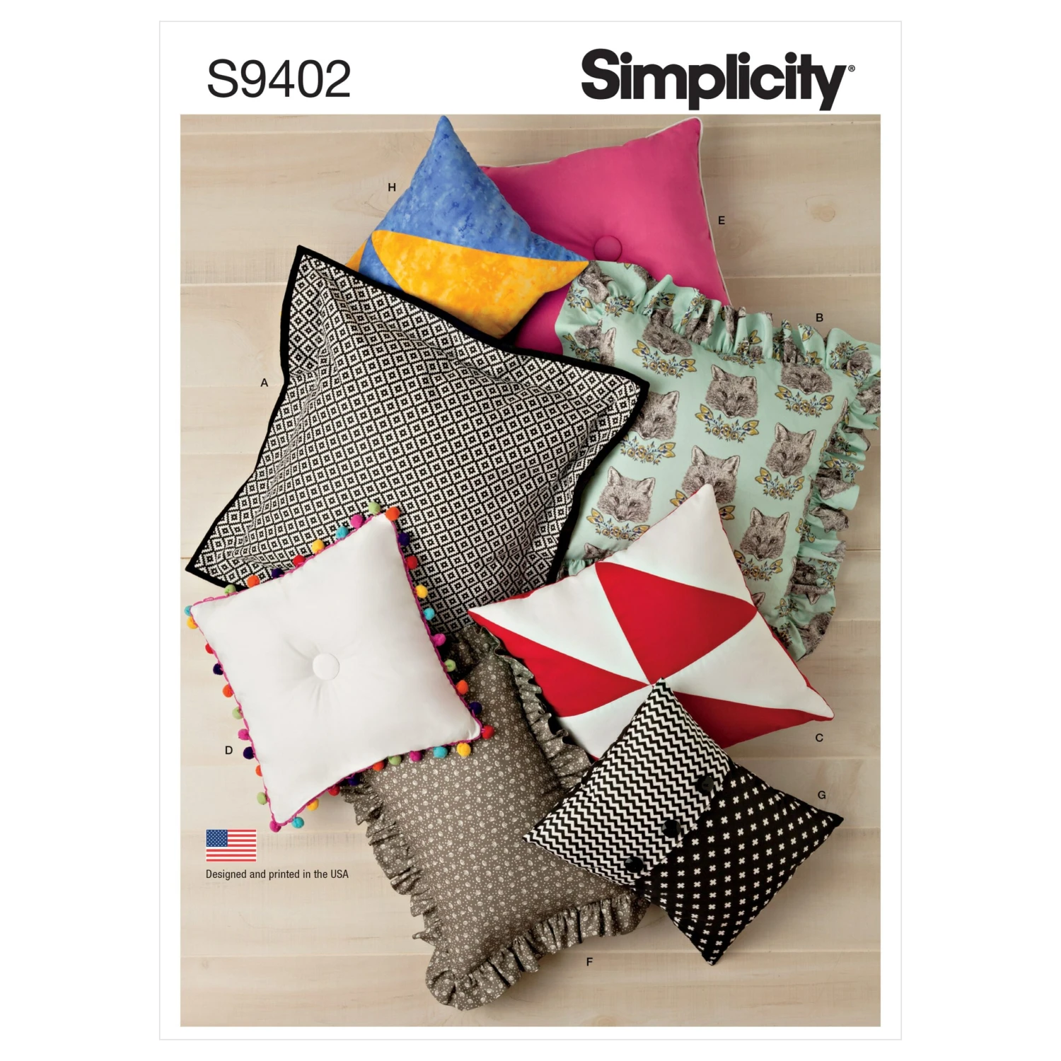Simplicity Pattern 9402 Easy Pillows 1 Simplicity Pattern 9402 Easy Pillows
