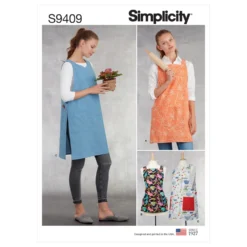 Simplicity Pattern 9409 Misses' Aprons