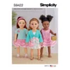 Simplicity Pattern 9422 18" Doll Clothes