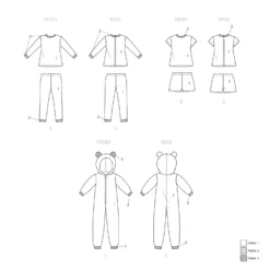 Simplicity Pattern 9425 18" Doll Clothes 6 Simplicity Pattern 9425 18" Doll Clothes -Sewing Supplies Store S9425 line art scaled