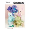 Simplicity Pattern S9441 13" Plushies